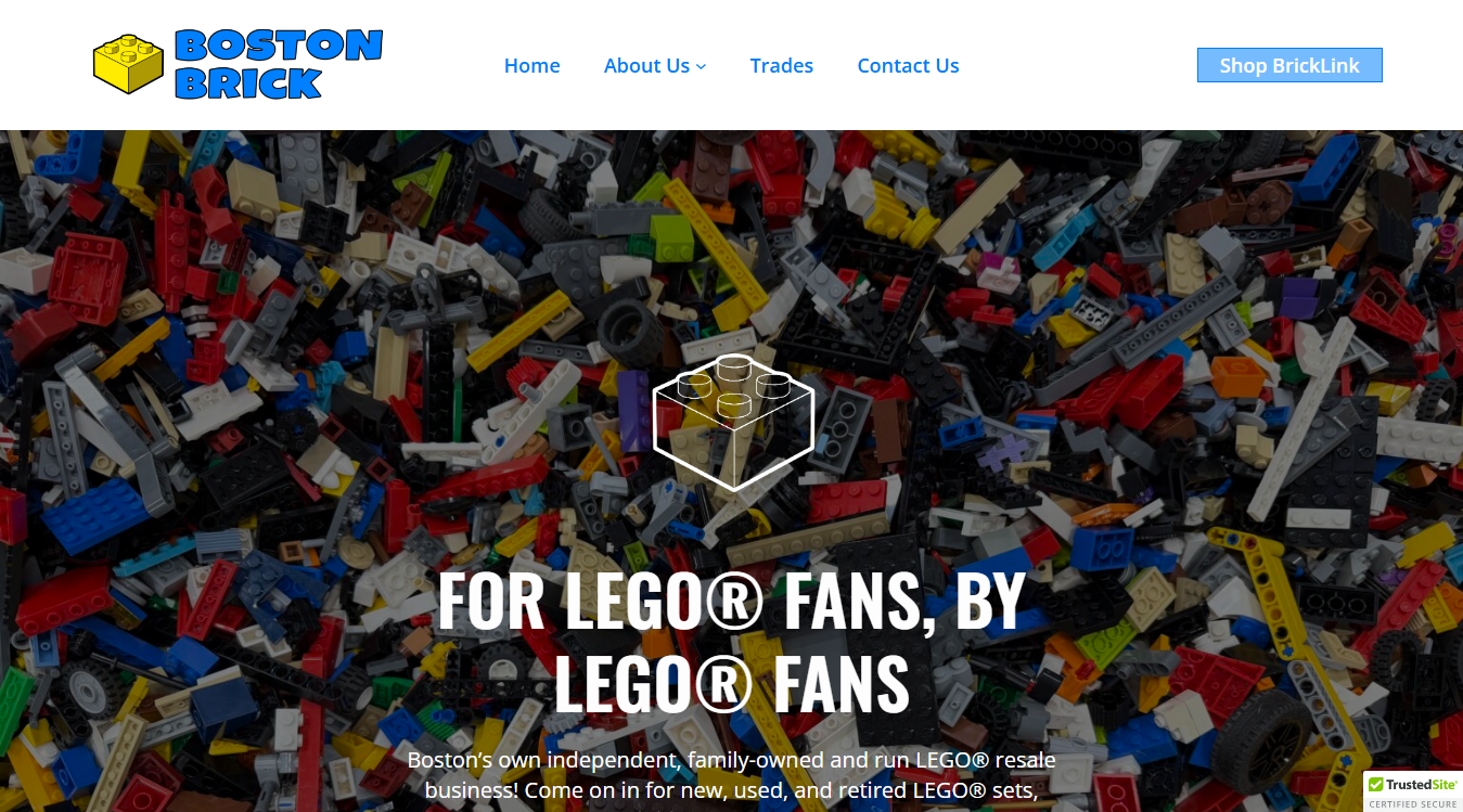 Website screenshot for Boston Brick Co