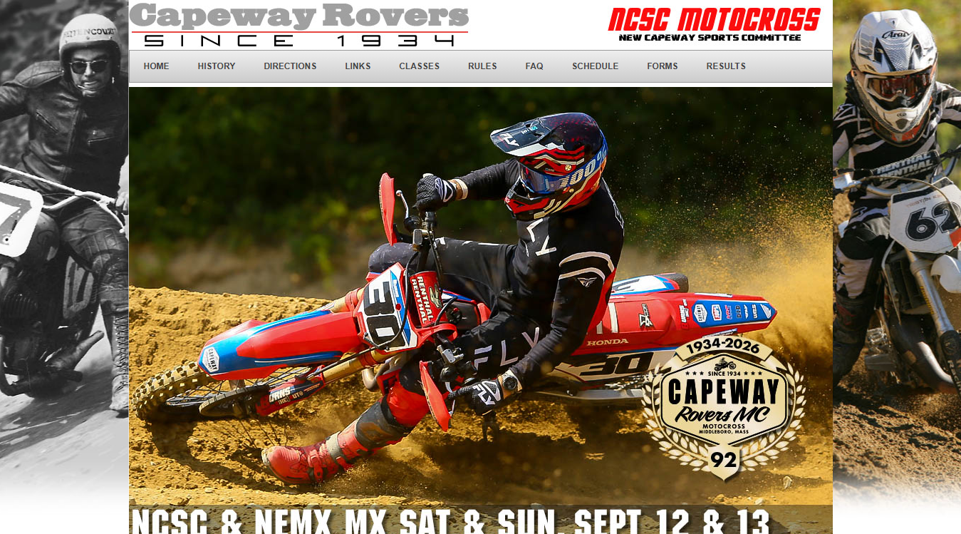 Website screenshot for Capeway Rovers