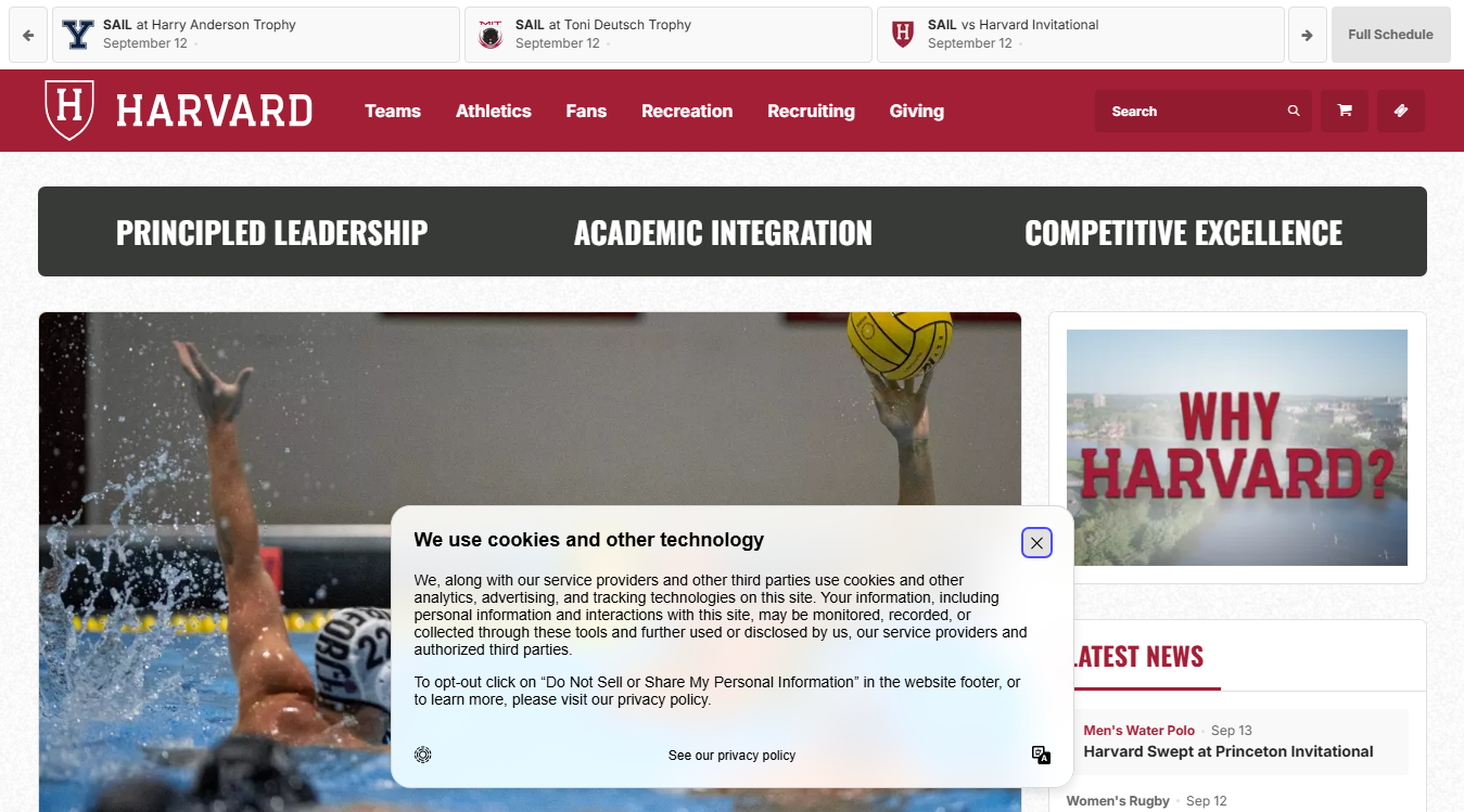Website screenshot for Jordan Field