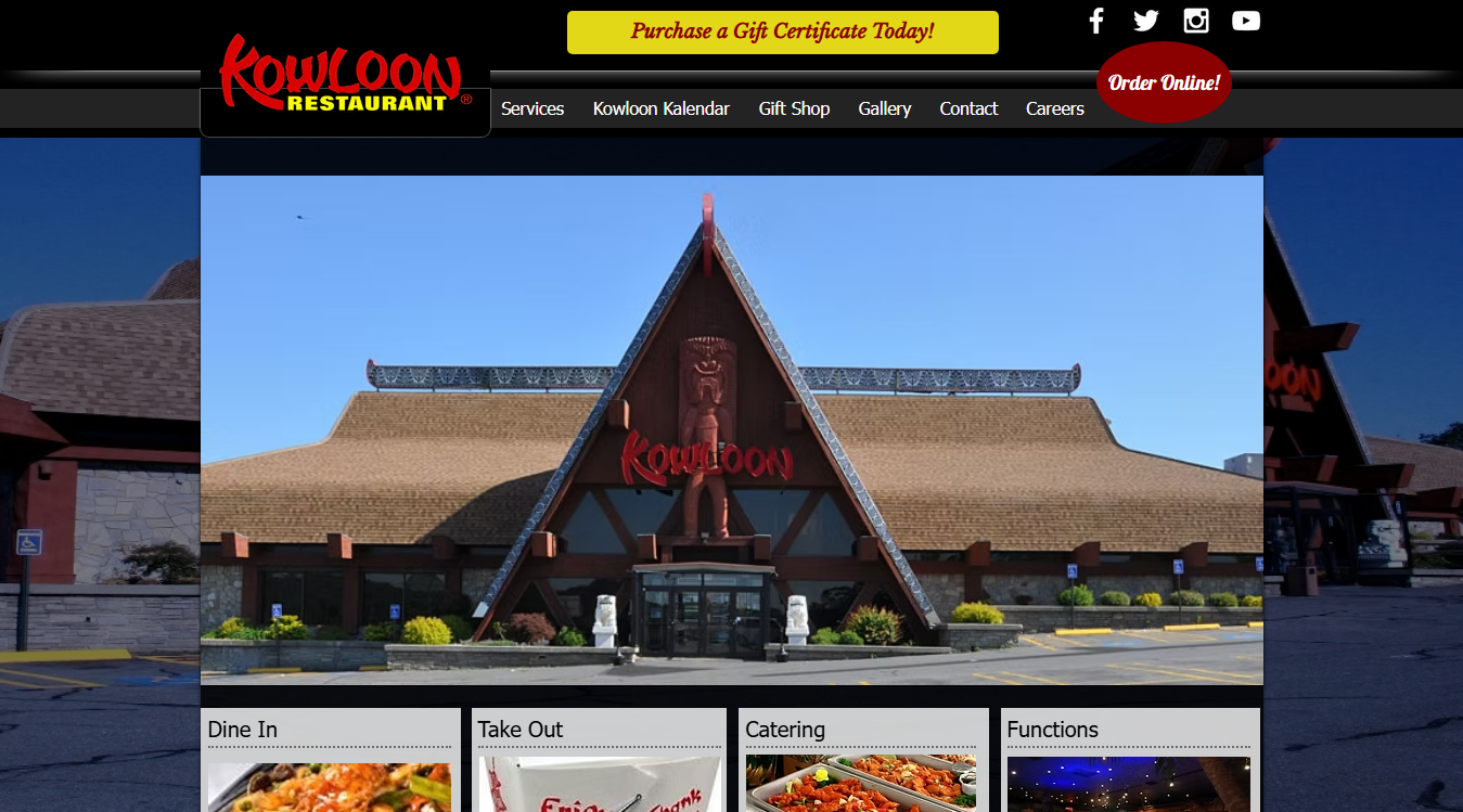 Website screenshot for Kowloon Komedy