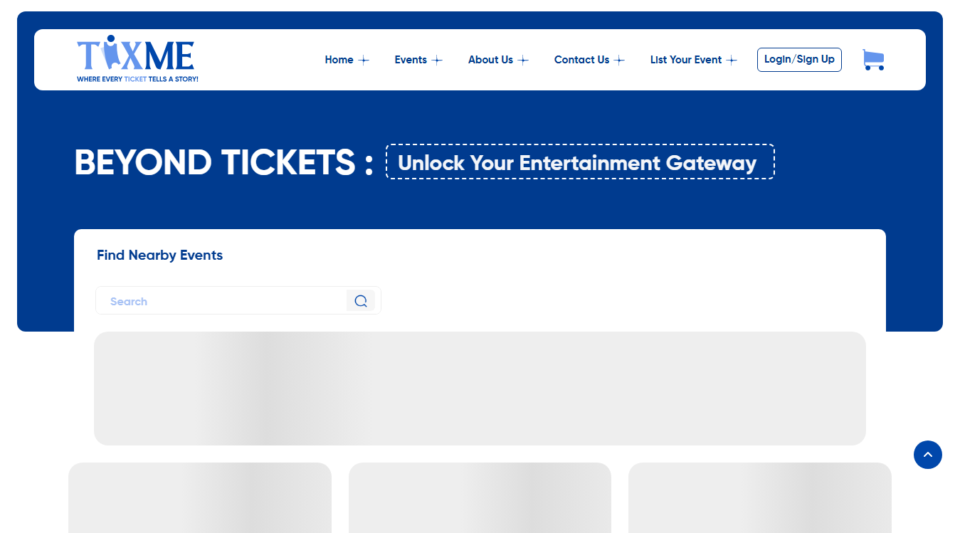 Website screenshot for TIXME